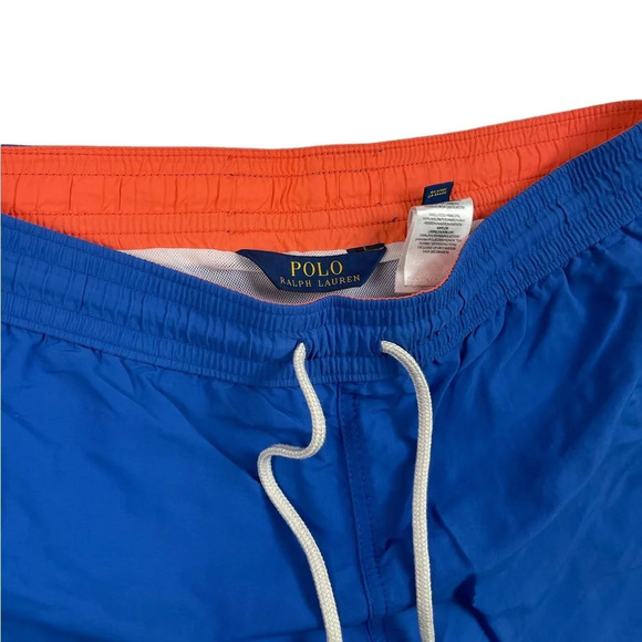 SH46 Mens Polo Ralph Lauren Designer 5” Inseam Lined Preppy Swim Trunks S - Picture 3 of 6